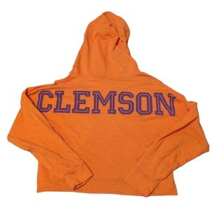 Victoria Secret Pink crop university sweater